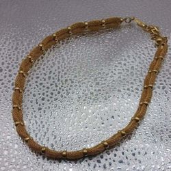 Trifari Goldtone choker Necklace 16 inch 
