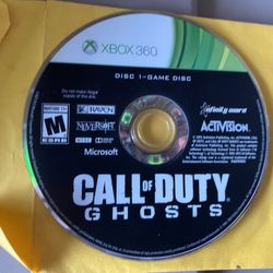 XBOX CALL OF DUTY GHOST