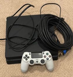 PS4 with controller