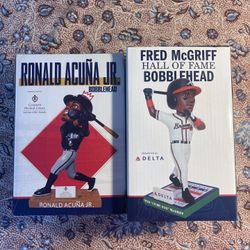 Atlanta Braves Baseball Bobblehead Ronald Acuna Jr Fred Mcgriff 