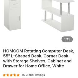 L Shaped Desk With Storage 