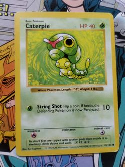 Shadowless variant of Caterpie (45/102)
