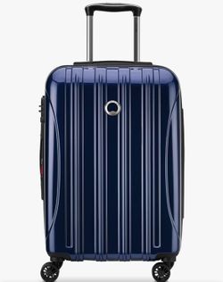 DELSEY PARIS Helium Aero Hardside Expandable Luggage with Spinner Wheels, Blue Cobalt, Carry-On Plus 21 Inch