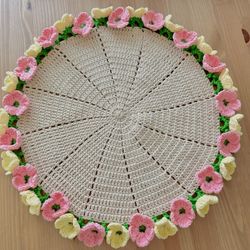 Handmade Coaster & Flowers 