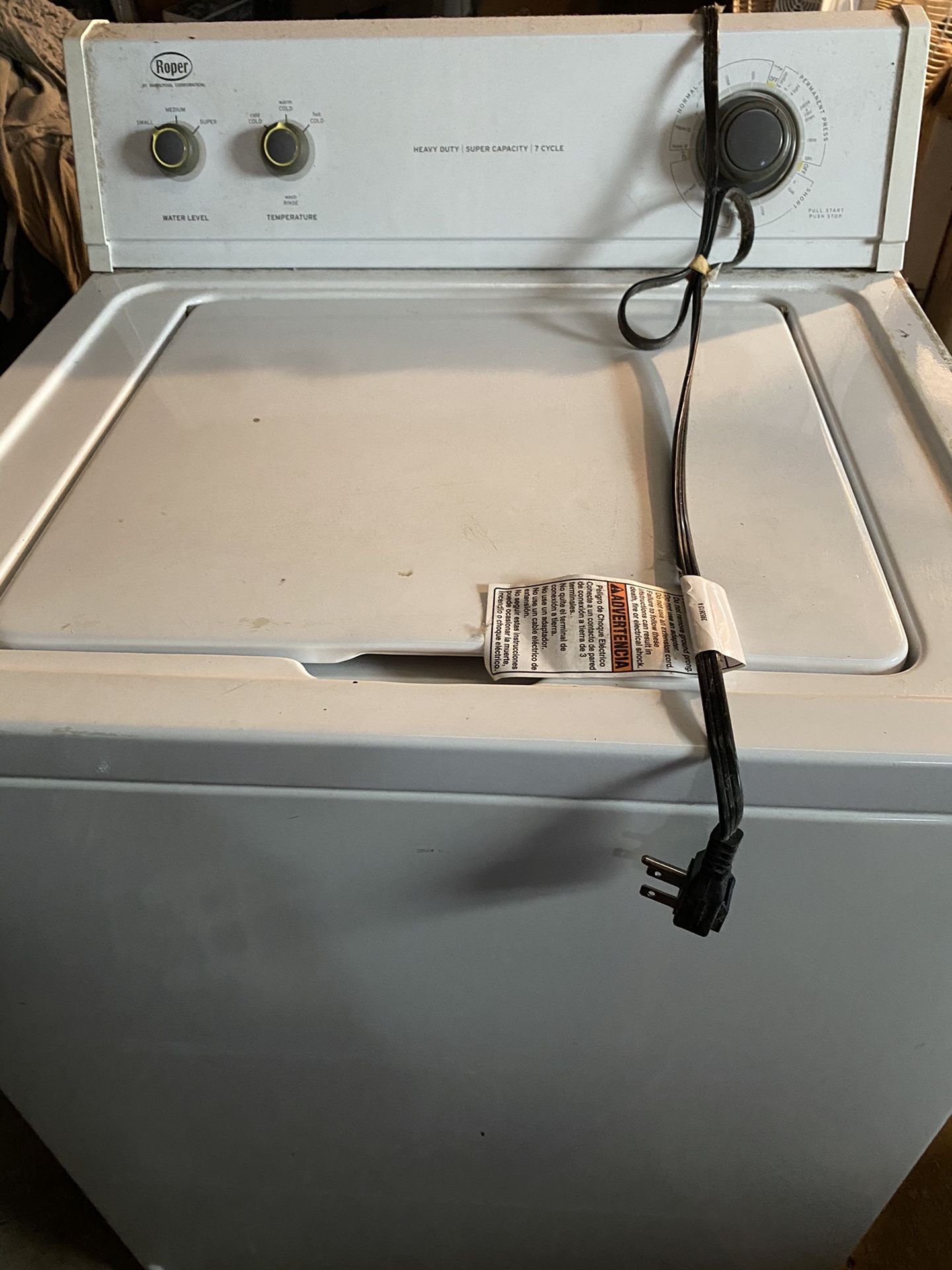 Roper Washing Machine Maintenance