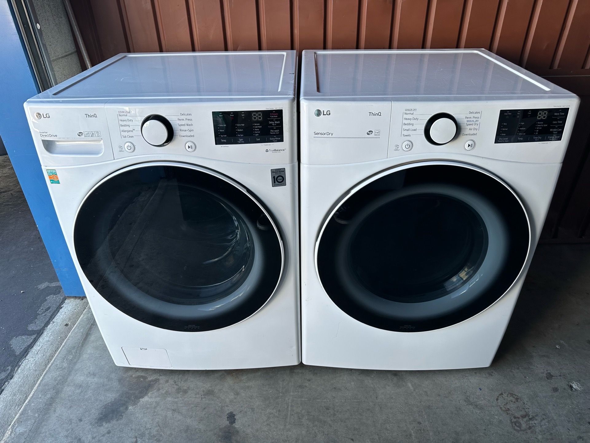 Washer and Electric dryer