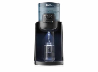 Water Warmer, HEYVALUE Baby Bottle Warmer, Formula Maker with Night Light, 4 Temperature Control & 72H Keep Warm, Detachable Tank, Instantly Dispenses