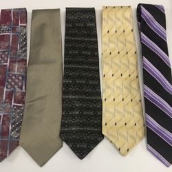 Lot Of 5 Haggar Men’s Dress Neck Ties 