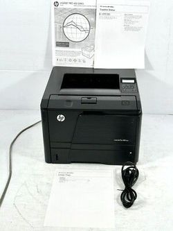 HP LaserJet Pro 400 M401 series printer. Toner included.