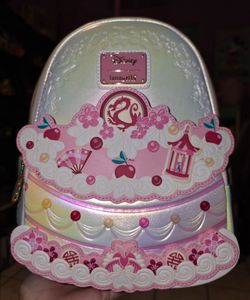Brand New! Loungefly Disney Mulan Cake Iridescent Mini Backpack