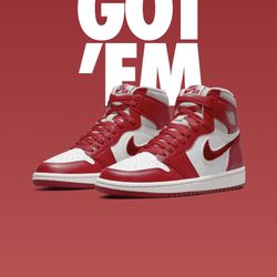 Jordan 1 Varsity Red