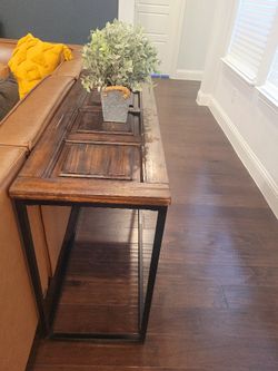 Console Table - Easily add storage baskets or seating stools underneath for easy storage