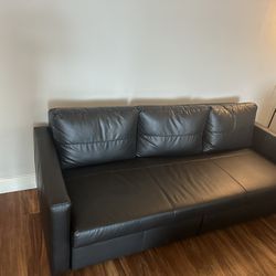 FRIHETEN Leather Sleeper Sofa