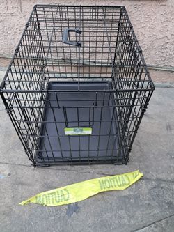 Black Wire Folding Dog Crate