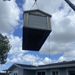 Sheds Relocated , Movemo Casita De Patio Container Rv Trailer Crane Available 