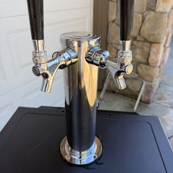 Danby Kegerator dual tap w new lines.