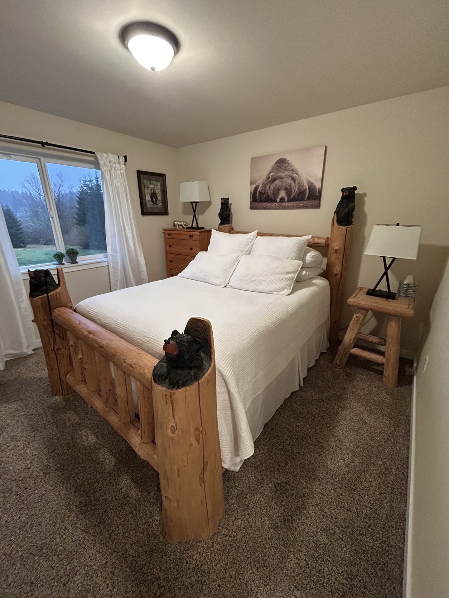 Log Bedroom Set “Black bear”