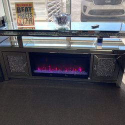 Rare Tv Stand /fire Place 🤩🤩  Easy Finance ✅