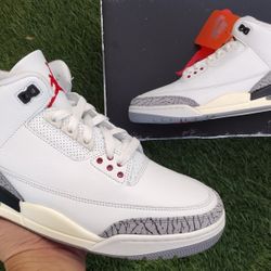 Brand New Air Jordan 3 White Cement Reimagined Color Way, Size 11 Men's From Nike