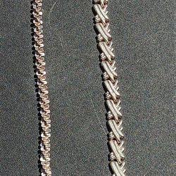 2 Silver Bracelets 