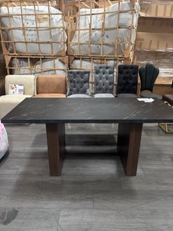 Modern Black Dining Table – $75