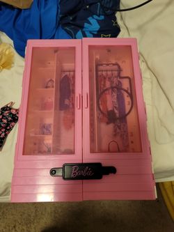 Barbie dress up closet.