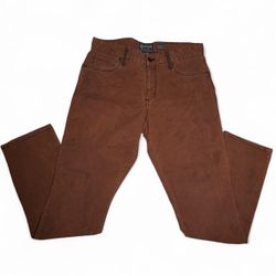 Vintage American Rag Japanese Denim Mens 32x32 Brown/Black Light Wash Straight Leg Denim Jeans  90s Y2K   Vintage American Rag brown / black light was
