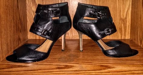 Coach double ankle strap