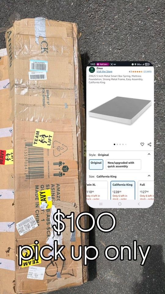California king box spring