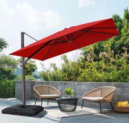 9 ft. x 11 ft. Aluminum Outdoor Cantilever umbrella