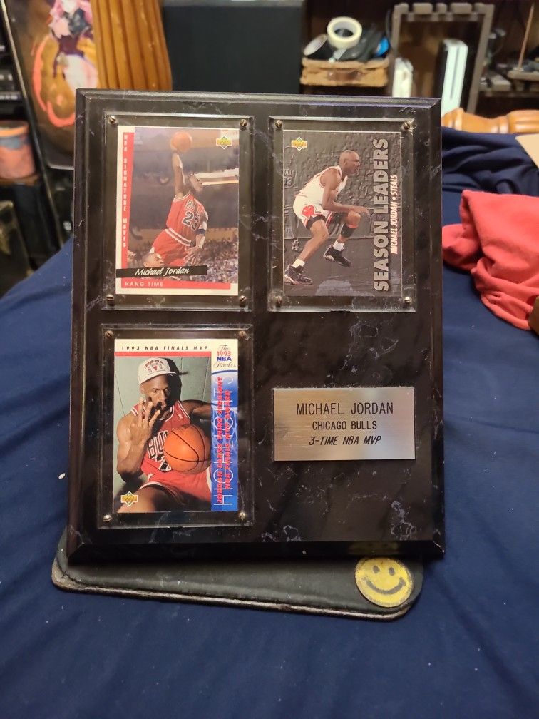 94' Michael Jordan 3 Time NBA MVP Plaque