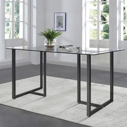 Glass Base Dining Table