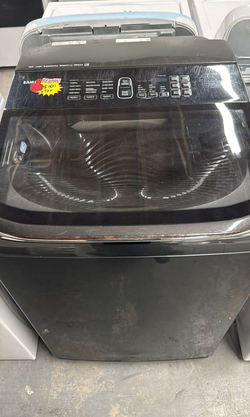 Samsung Top Load Washer – HE, Glass Lid (Black)