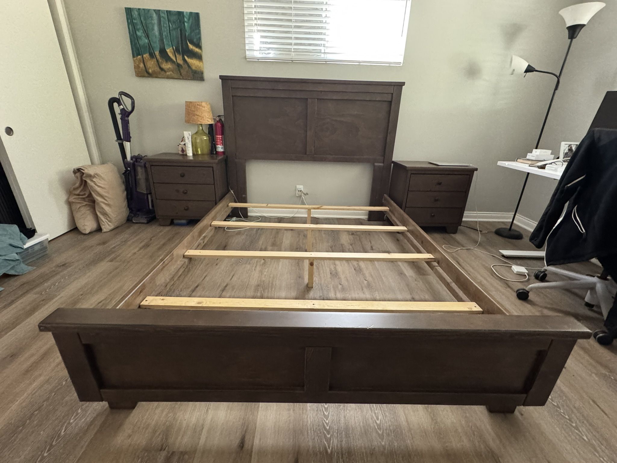 Living Spaces Panel Bed Frame & Headboard