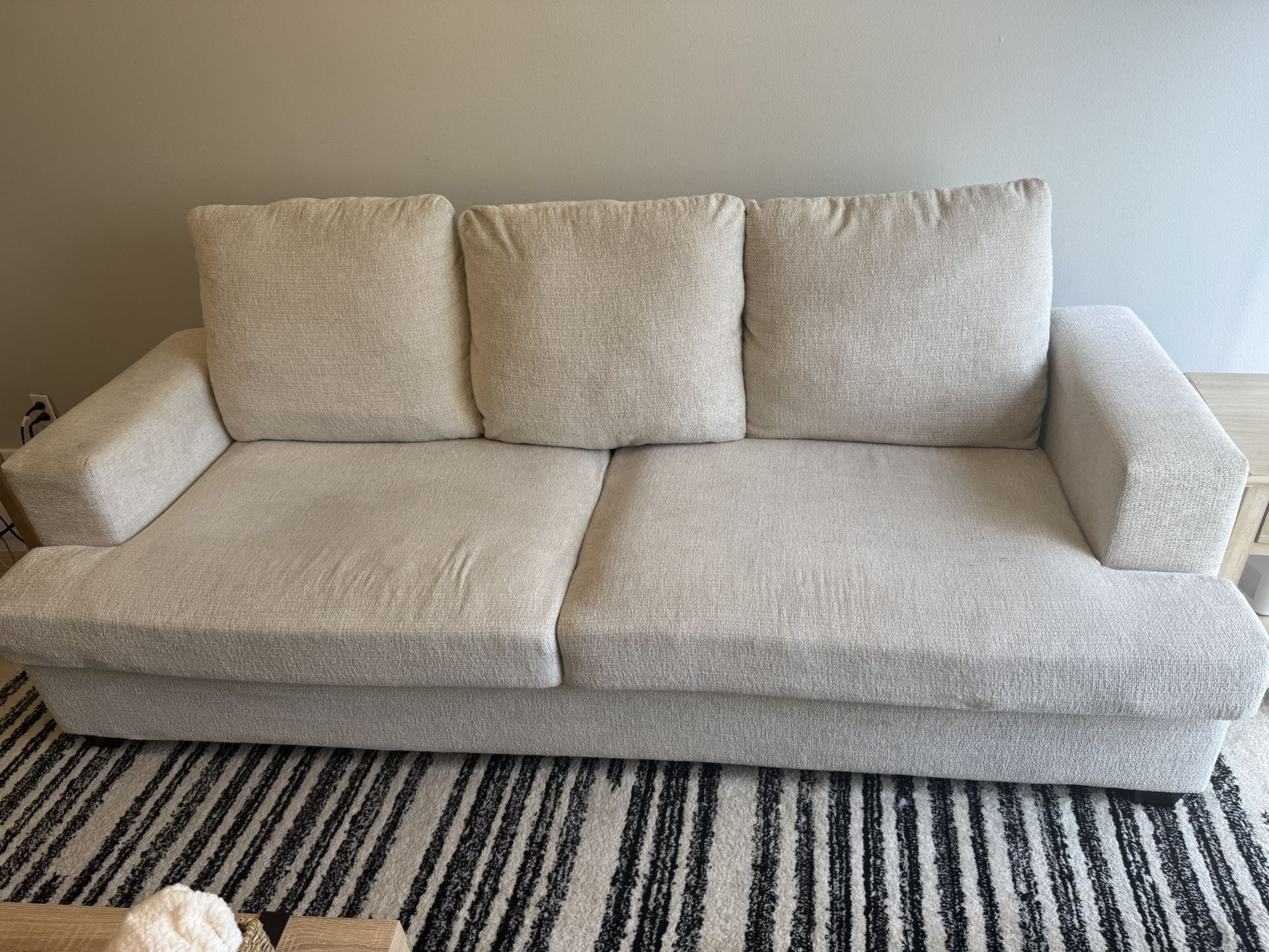 Beige Deep Set Large Sofa