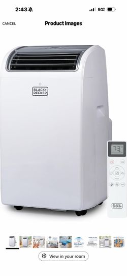 Portable a/c unit black and decker 14000 btu