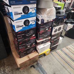 New American Bass Subs, Everything from 02 knob radios to c d players to flip outdecks to 7 inch touchscreen to 10.6 inch touch screens,