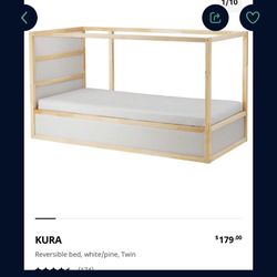 Pine Twin Reversible Bed Frame 
