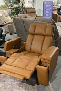 Leather Power Recliner With Immersive Audio Experience!
