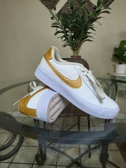 Nike Women's Court Royale AC "White Metallic Gold" Sneakers (SKU: AO2810-109)