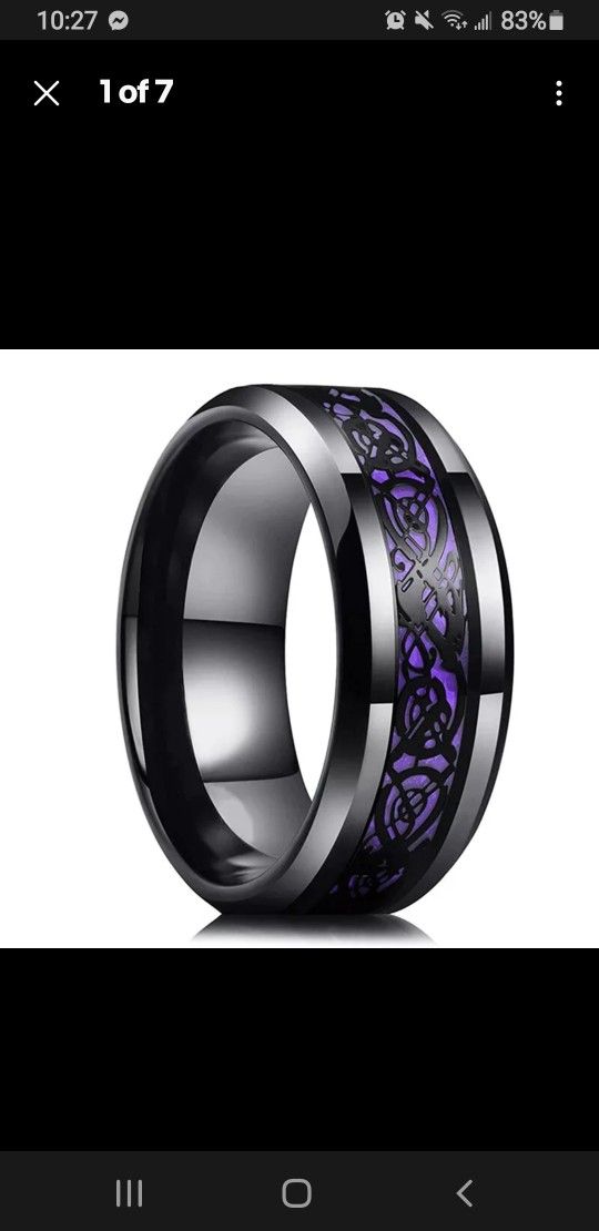 Purple Dragon Ring