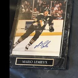 Mario Lemieux Signed Photo