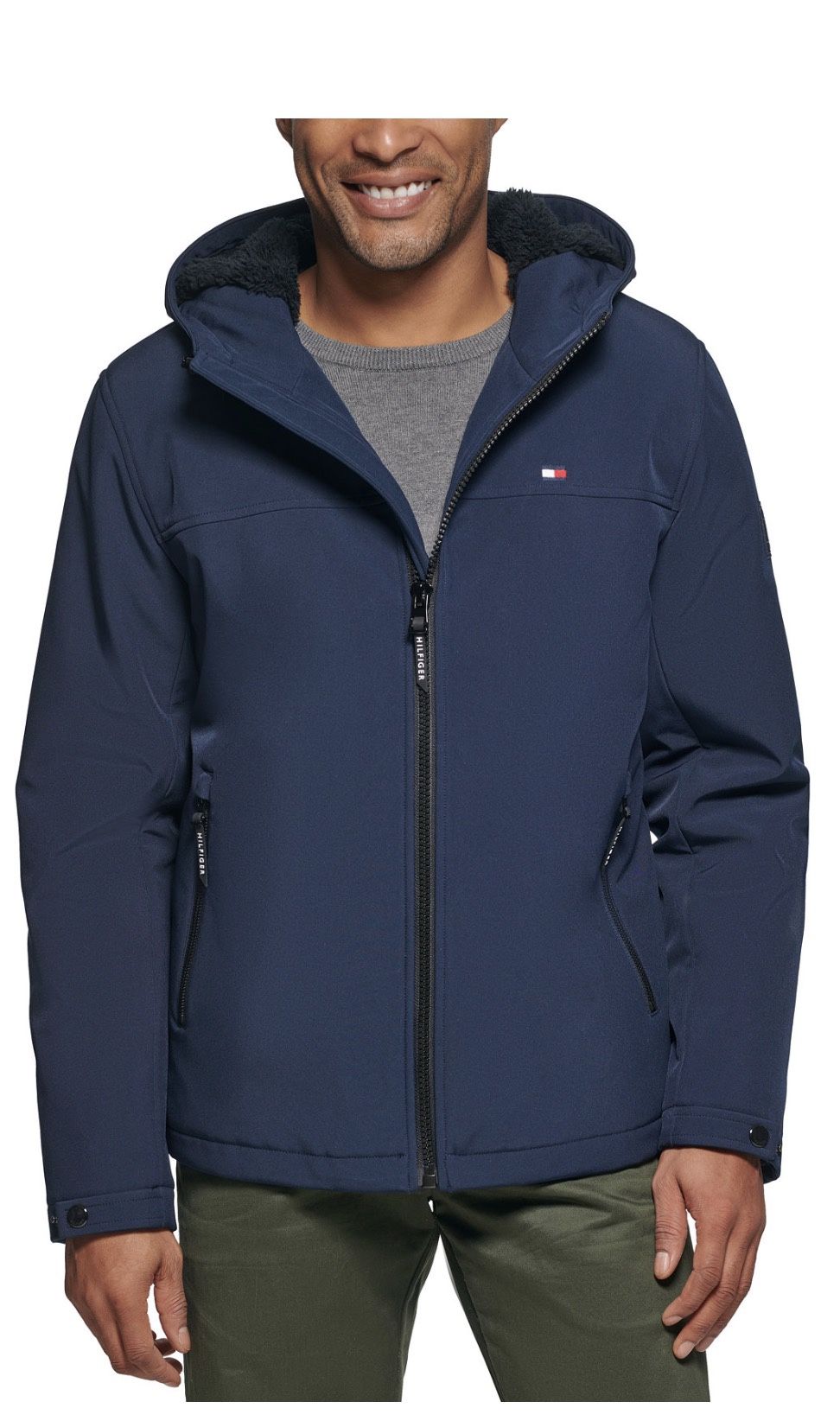 Tommy Hilfiger Men's Softshell Hooded Jacket Midnight