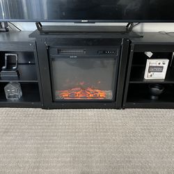 Tv Stand With Electric Fire Place 