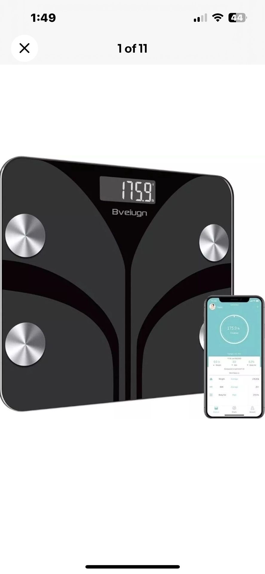 BVEIUGN Scale for Body Weight & Fat Percentage Bveiugn Digital Accurate.