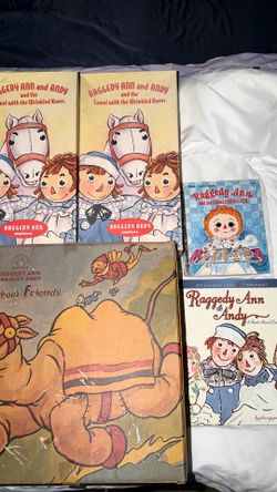 Raggedy Ann and Andy VHS and Books Collection