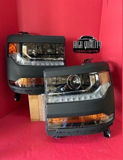 Chevy Silverado 2016. 2018 Headlights.