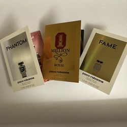paco rabanne perfume samples 3 Pieces