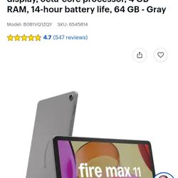 Amazon Fire Tablet 11 Max 