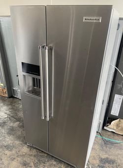 KitchenAid Side-by-Side Fridge – Stainless, Ice & Water Dispenser